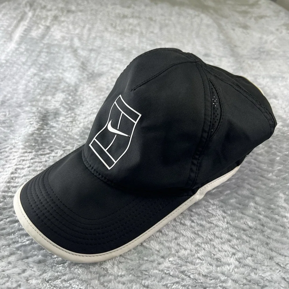 Nike Court Featherlight Dri-FIT Tennis Hat Black Adjustable Cap Performance OSFM